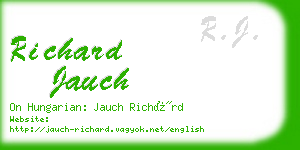 richard jauch business card